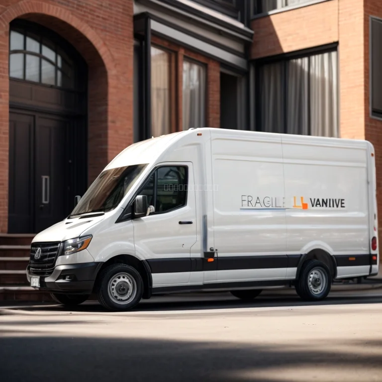 トラックに荷物を積み込む様子